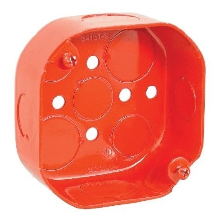 Southwire Electrical Box, 15.5 cu in, Octagon Box Type, Steel, Octagon Shape 54151-RED